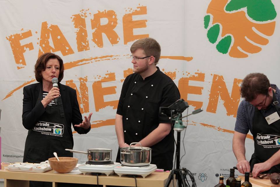 Fair Trade Kochshow mit Malu Dreyer